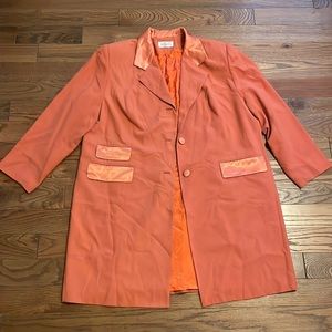 Vintage oversize orange blazer